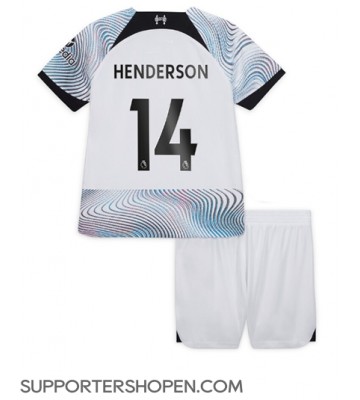 Liverpool Jordan Henderson #14 Bortatröja Barn 2022-23 Kortärmad (+ korta byxor)